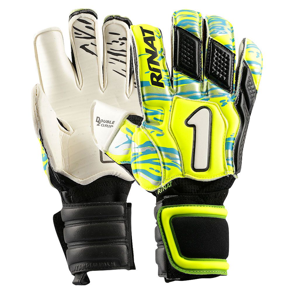 Guantes Uno Clásico 2.0 Pro Amarillo Negro - Fútbol Factory