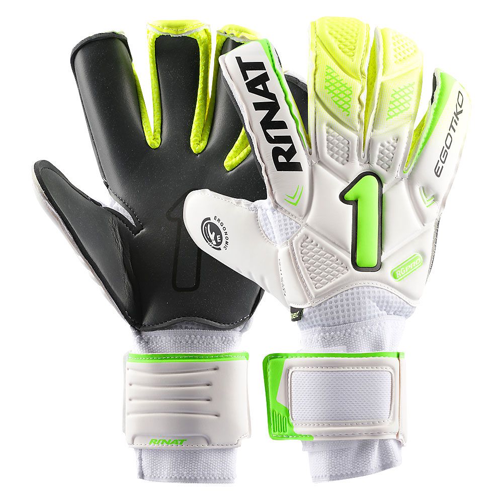 Guantes Egotiko 2.0 Turf Blanco Verde - Fútbol Factory