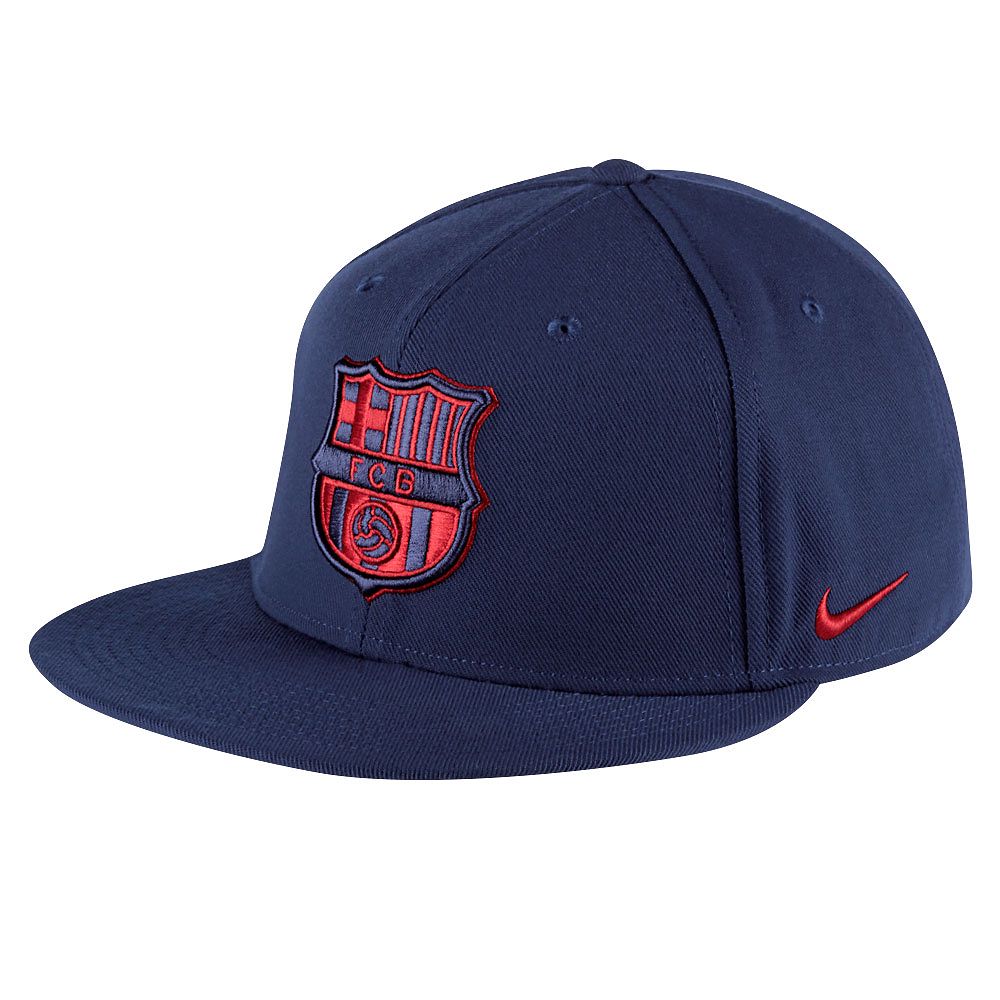 Gorra FC Barcelona 2016/2017 Plana Azul Granate - Fútbol Factory