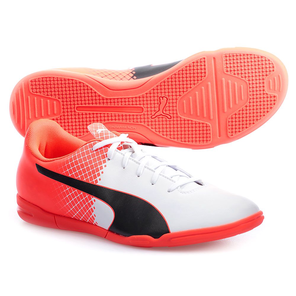 Zapatillas de Fútbol Sala evoSPEED 5.5 IT Blanco Negro - Fútbol Factory