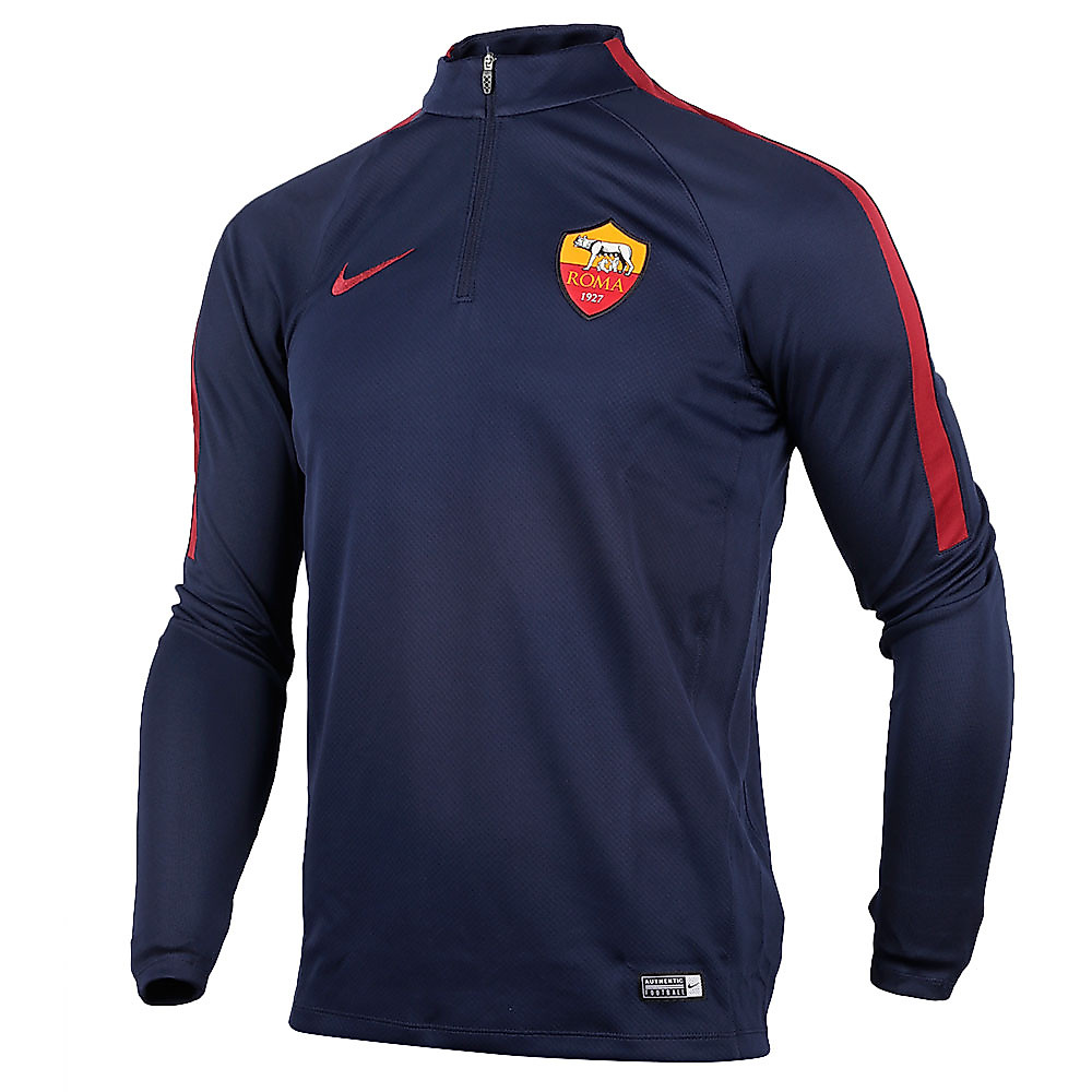 Sudadera de Training AS Roma 2016/2017 Drill Azul - Fútbol Factory