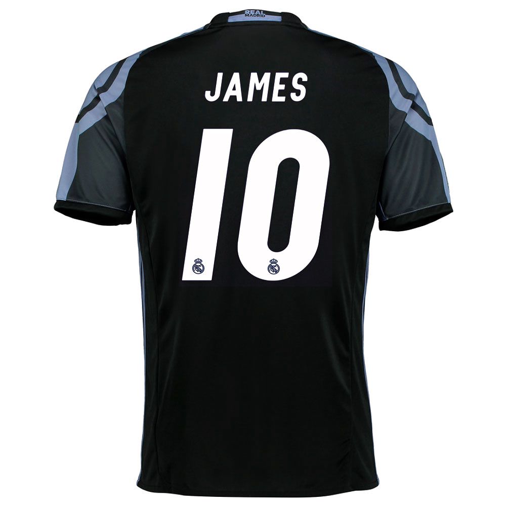 Camiseta 3ª Real Madrid 2016/2017 James UCL Negro - Fútbol Factory