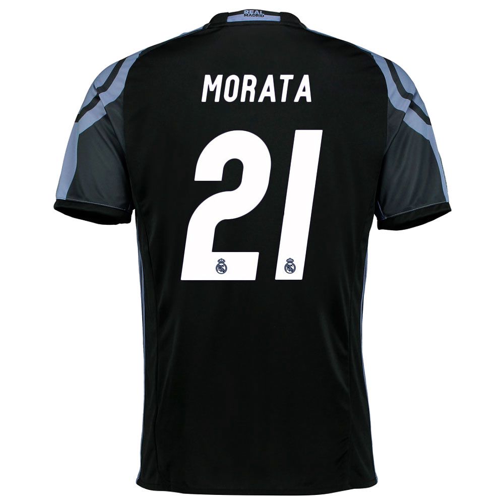 Camiseta 3ª Real Madrid 2016/2017 Morata UCL Negro - Fútbol Factory