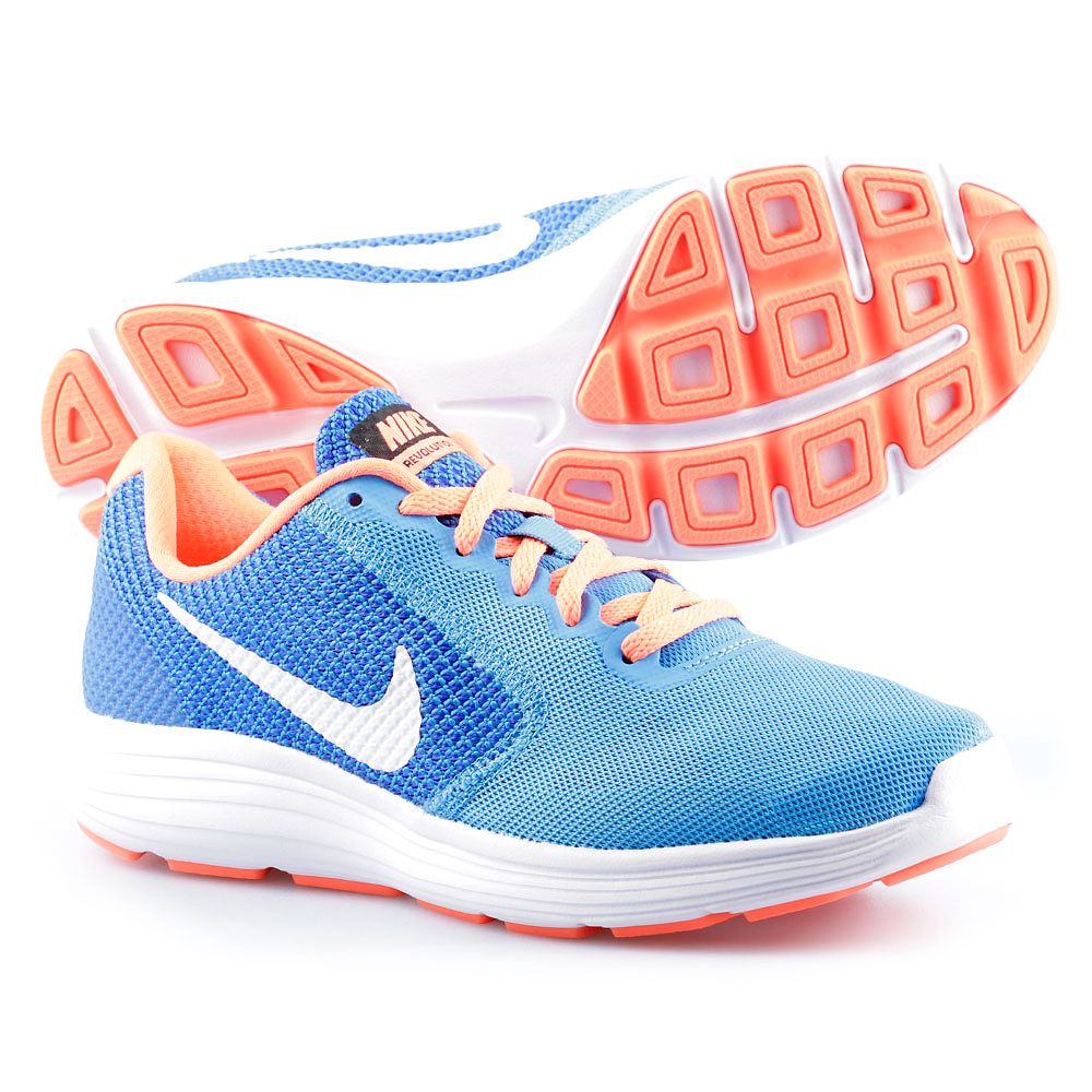 Zapatillas de Running Revolution 3 Mujer Azul - Fútbol Factory