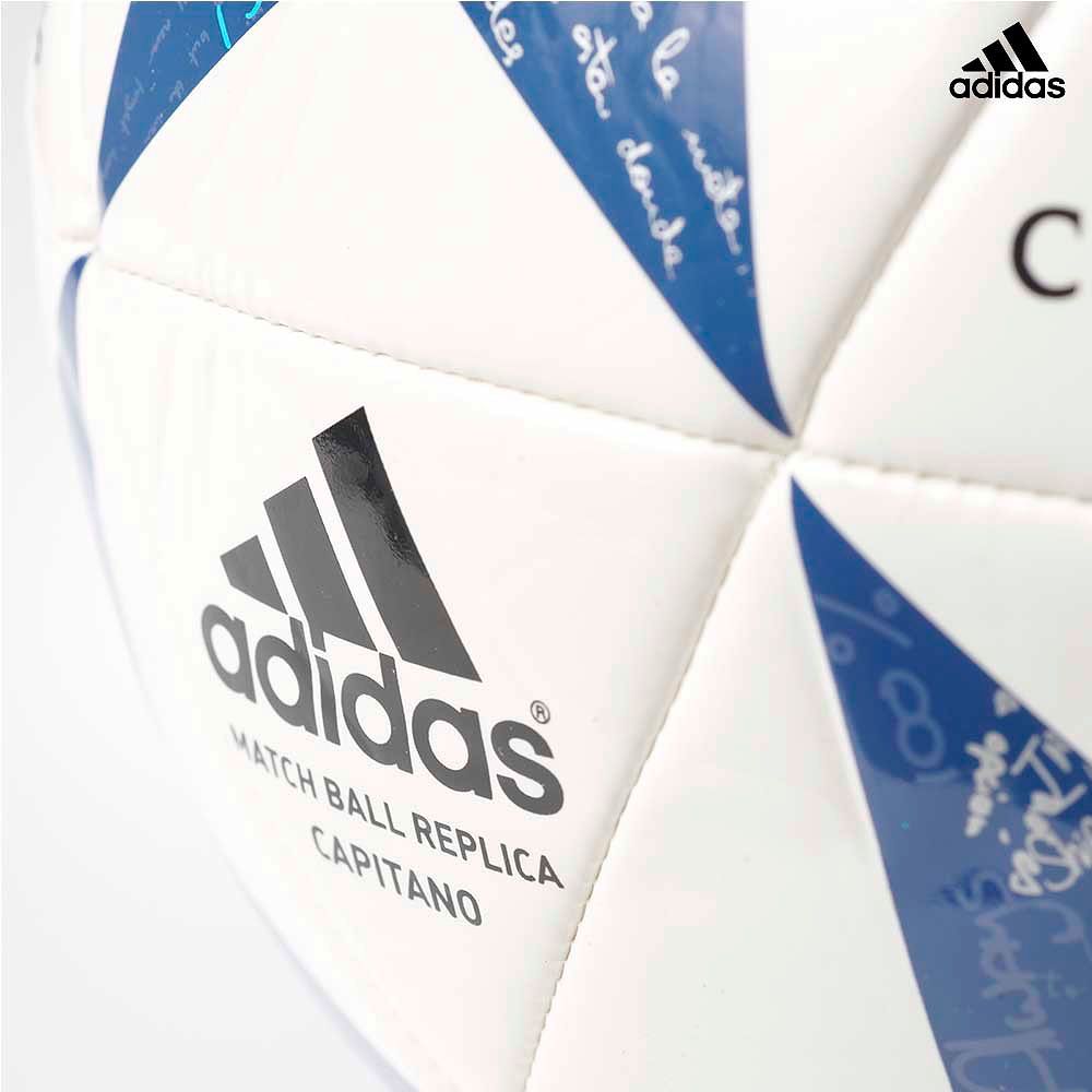 Balón de Fútbol 7 Finale 16 Capitano 2016/2017 UCL Real Madrid Blanco - Fútbol Factory