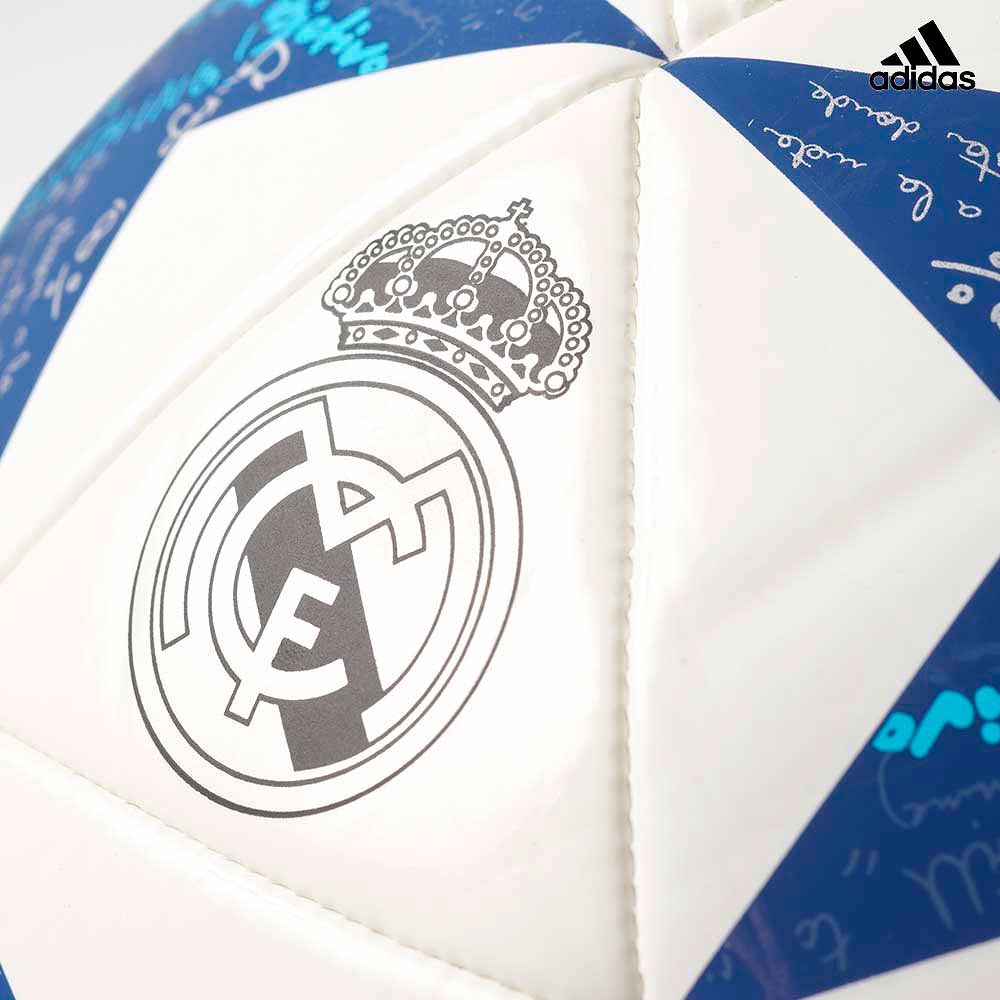 Balón de Fútbol 7 Finale 16 Capitano 2016/2017 UCL Real Madrid Blanco - Fútbol Factory