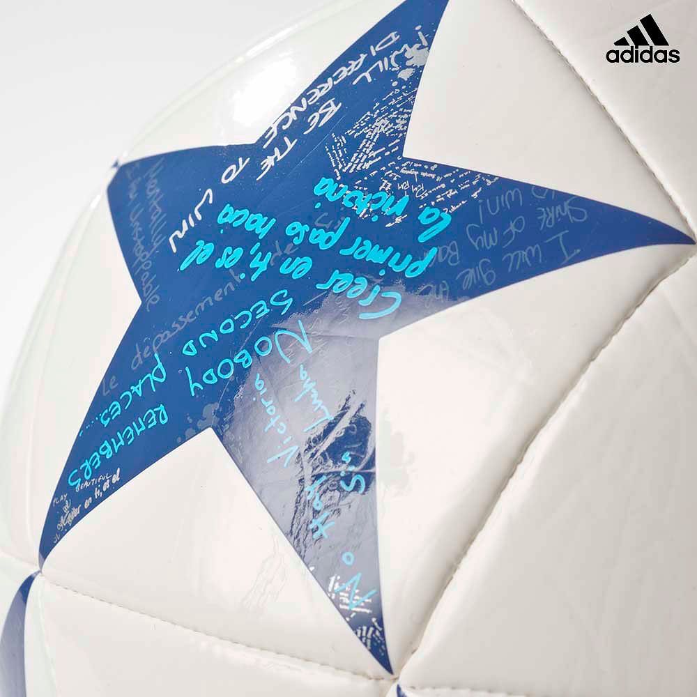 Balón de Fútbol 7 Finale 16 Capitano 2016/2017 UCL Real Madrid Blanco - Fútbol Factory