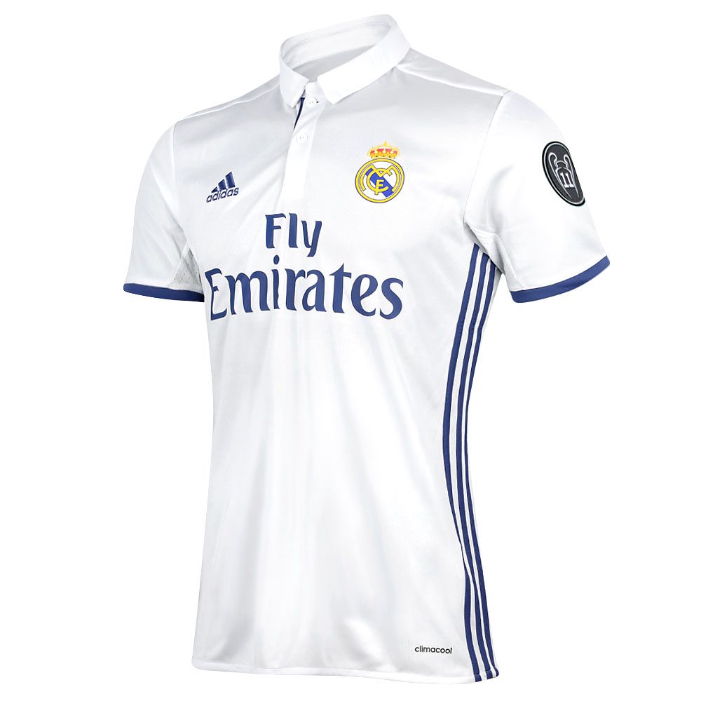 Camiseta 1ª Real Madrid 2016/2017 UCL Blanco - Fútbol Factory