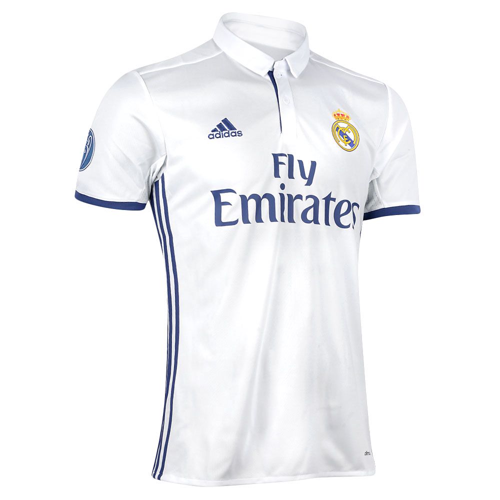 Camiseta 1ª Real Madrid 2016/2017 UCL Blanco - Fútbol Factory