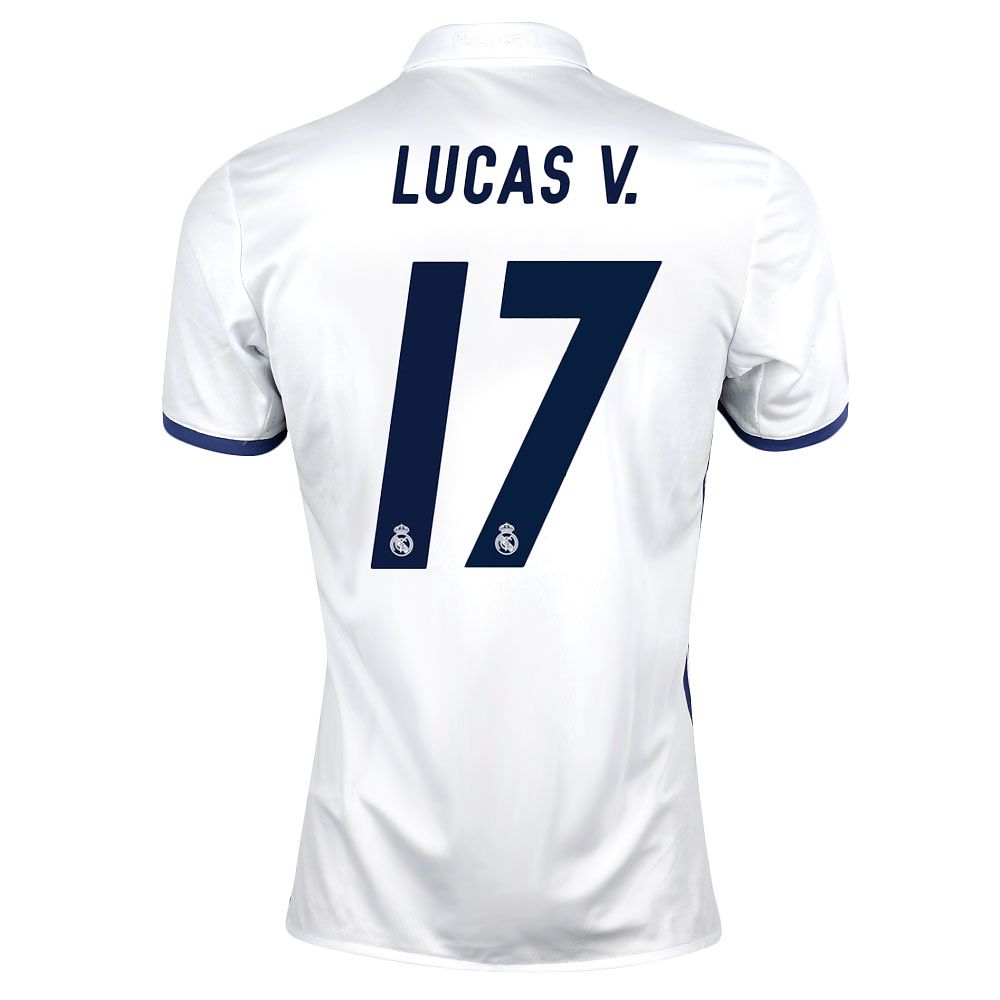 Camiseta 1ª Real Madrid 2016/2017 Lucas Vázquez UCL Blanco - Fútbol Factory