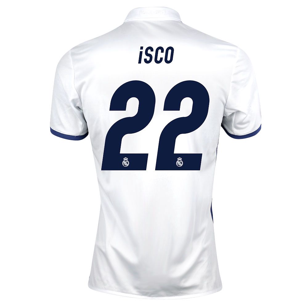 Camiseta 1ª Real Madrid 2016/2017 Isco UCL Blanco - Fútbol Factory