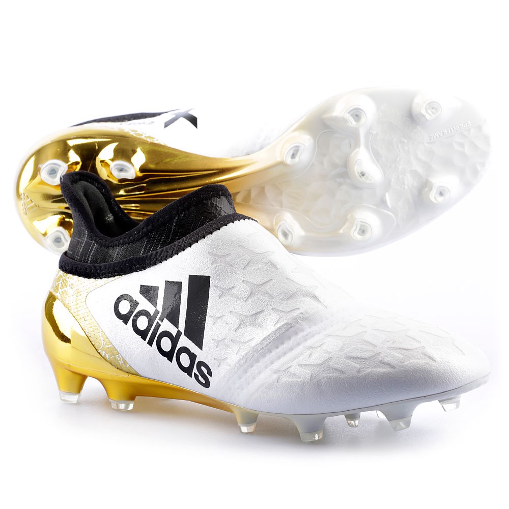 Botas de Fútbol X 16+ Purechaos FG Junior Blanco - Fútbol Factory