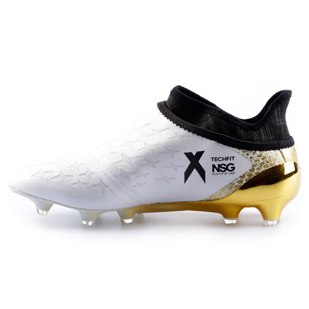 Botas de Fútbol X 16+ Purechaos FG Junior Blanco - Fútbol Factory
