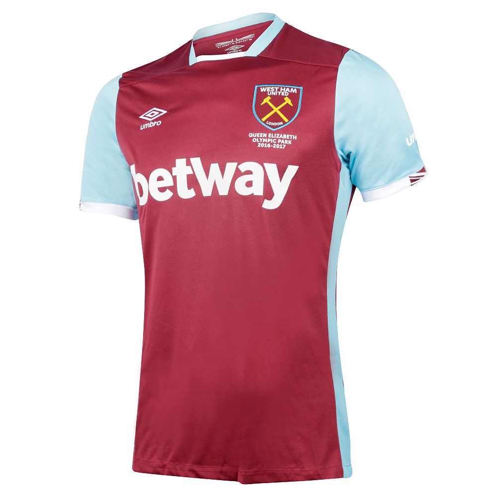 Camiseta 1ª West Ham 2016/2017 Granate - Fútbol Factory