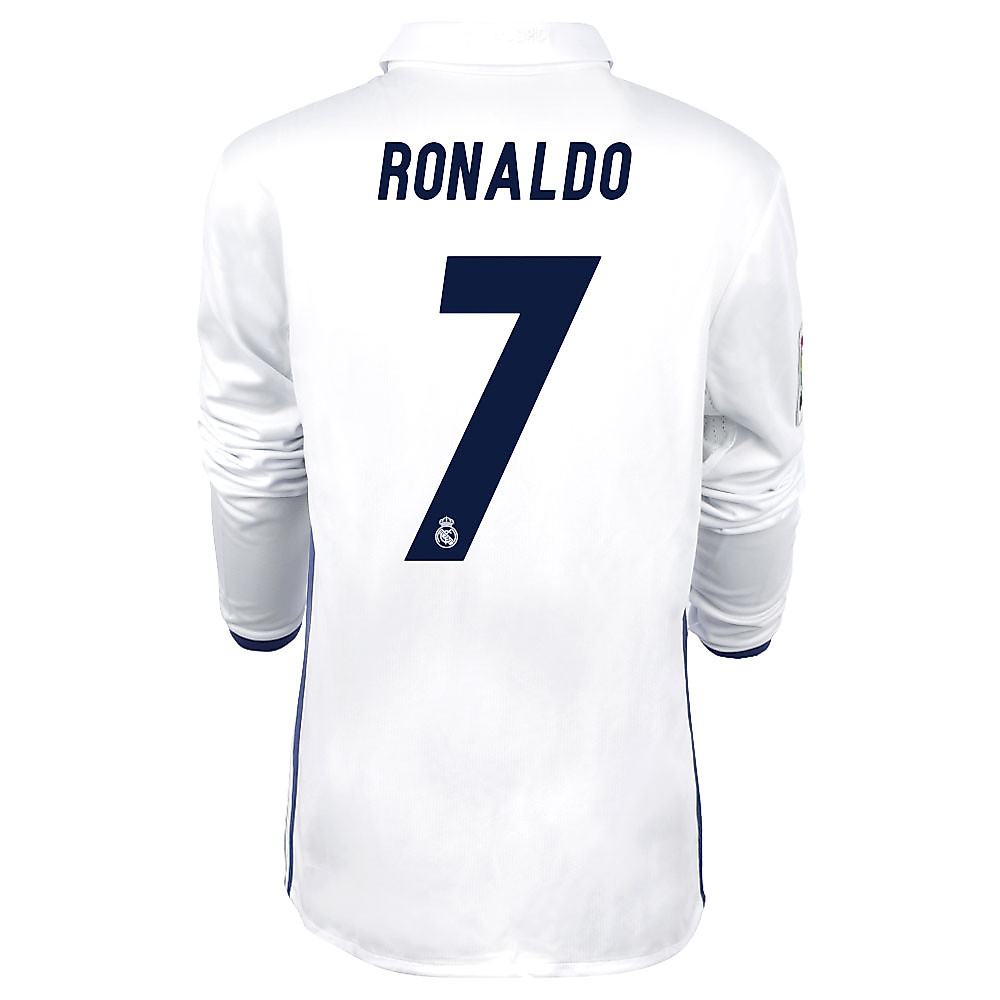 Camiseta 1ª Real Madrid 2016/2017 Ronaldo Manga Larga Junior - Fútbol Factory