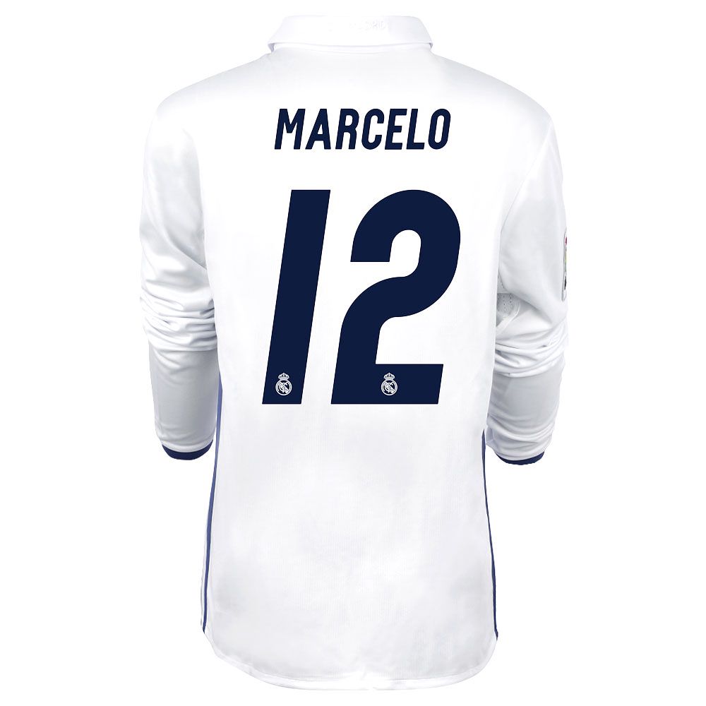 Camiseta 1ª Real Madrid 2016/2017 Marcelo Manga Larga Junior - Fútbol Factory