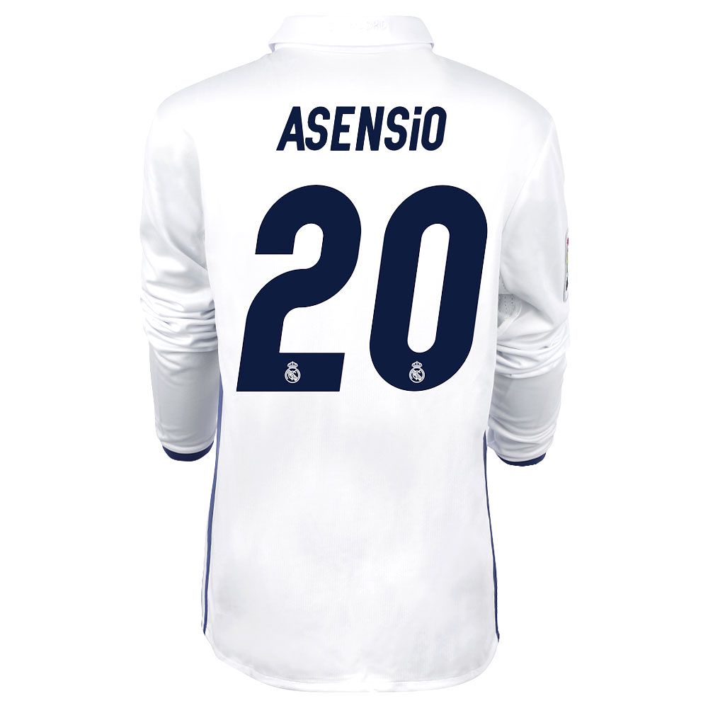 Camiseta 1ª Real Madrid 2016/2017 Asensio Manga Larga Junior - Fútbol Factory