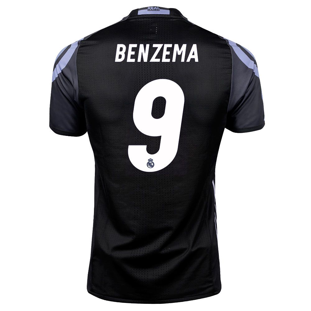 Camiseta 3ª Real Madrid 2016/2017 Benzema UCL AU Negro - Fútbol Factory