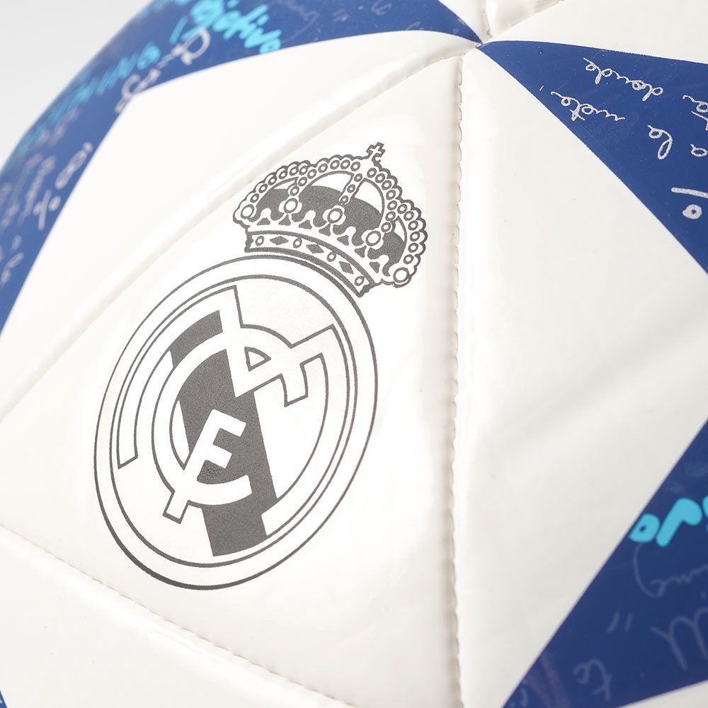 Balón de Fútbol Sala Finale 16 Capitano 2016/2017 UCL Real Madrid Blanco - Fútbol Factory
