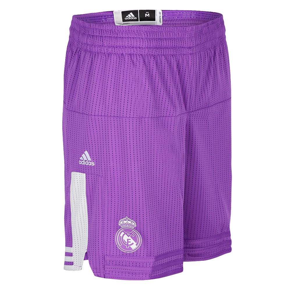 Pantalón 2ª Real Madrid 2016/2017 Baloncesto Morado - Fútbol Factory