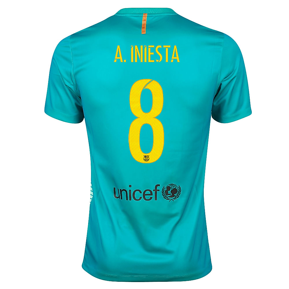 Camiseta 3ª FC Barcelona 2016/2017 Iniesta UCL Supporters Verde Camiseta 3ª FC Barcelona 2016/2017 Iniesta UCL Supporters Verde - Fútbol Factory