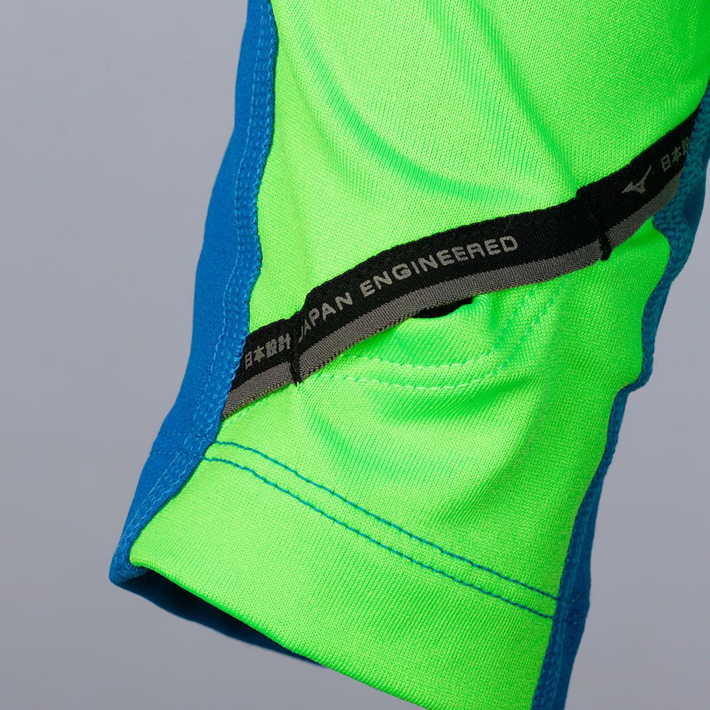 Sudadera de Running Warmalite Venture Top 1/4 Azul Verde - Fútbol Factory