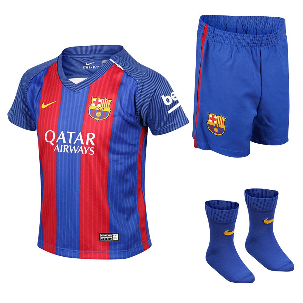 Conjunto 1ª FC Barcelona 2016/2017 Bebé - Fútbol Factory