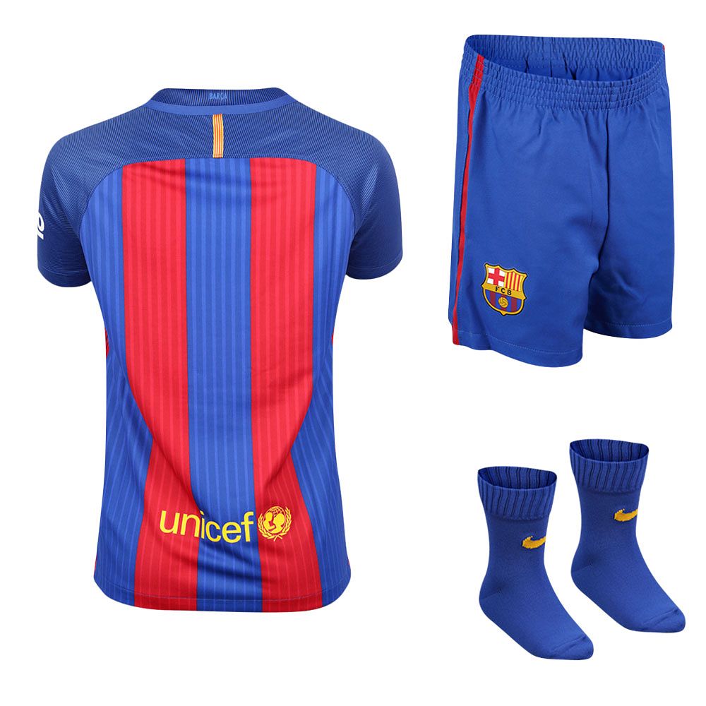 Conjunto 1ª FC Barcelona 2016/2017 Bebé - Fútbol Factory