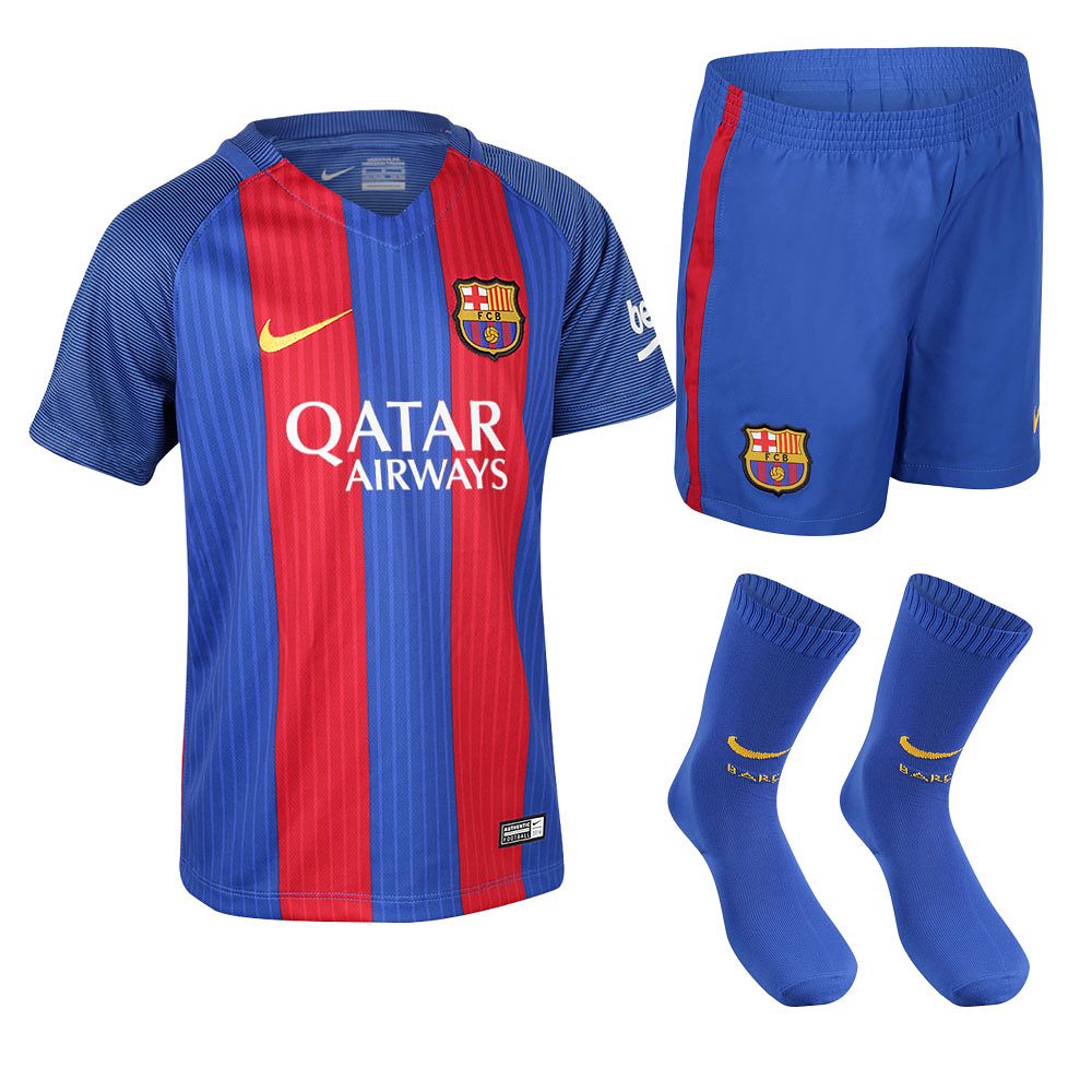 Conjunto 1ª FC Barcelona 2016/2017 Infantil
