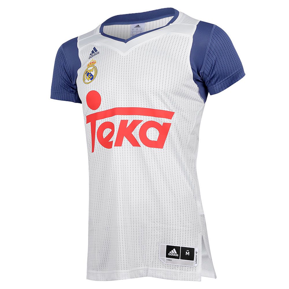 Camiseta 1ª Real Madrid 2016/2017 Baloncesto Con Mangas Blanco - Fútbol Factory