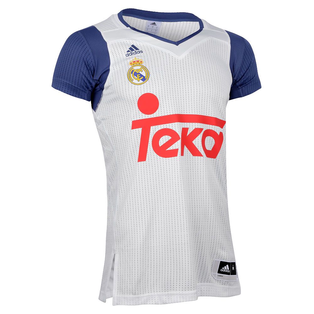 Camiseta 1ª Real Madrid 2016/2017 Baloncesto Con Mangas Blanco - Fútbol Factory