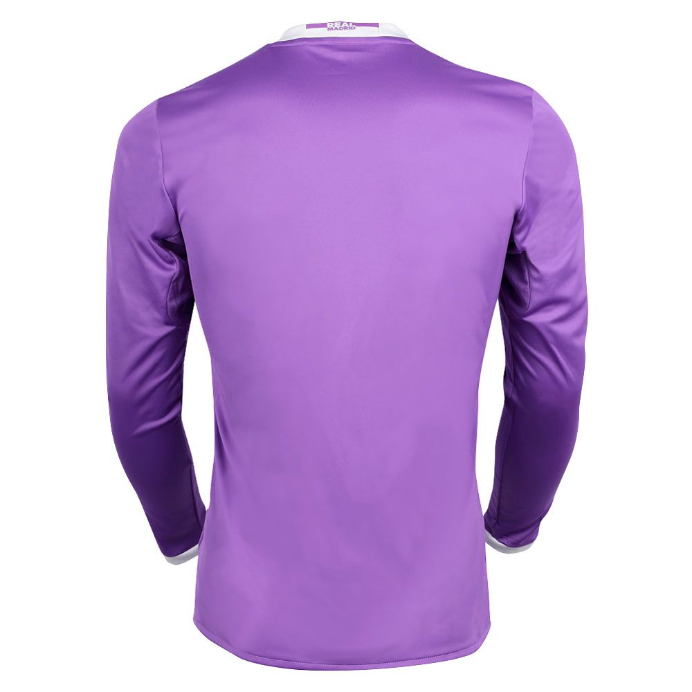 Camiseta 2ª Real Madrid 2016/2017 Manga Larga Morado - Fútbol Factory