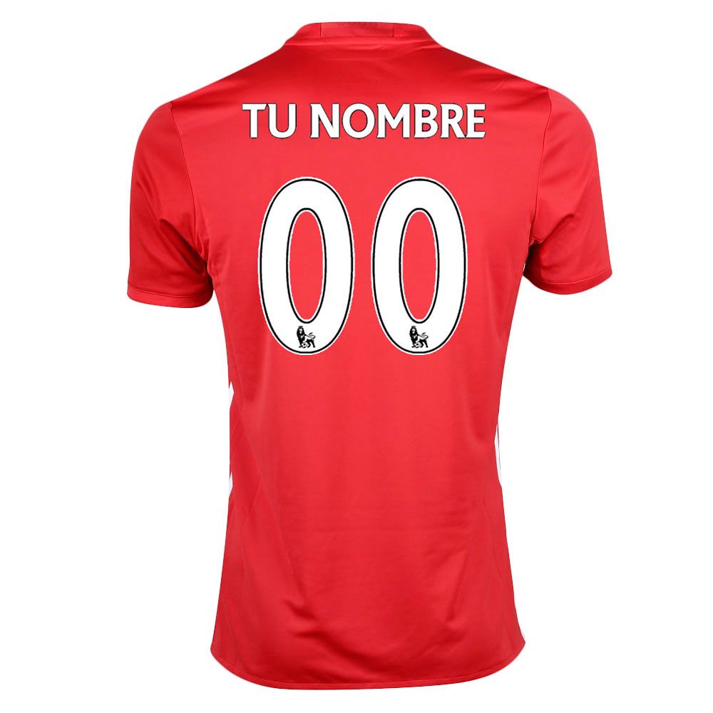 Camiseta 1ª Manchester United 2016/2017 Personalizada Rojo - Fútbol Factory