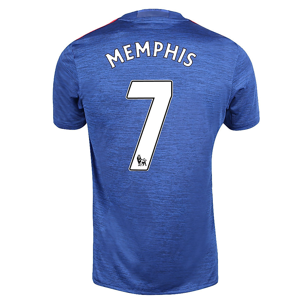 Camiseta 2ª Manchester United 2016/2017 Memphis Azul - Fútbol Factory