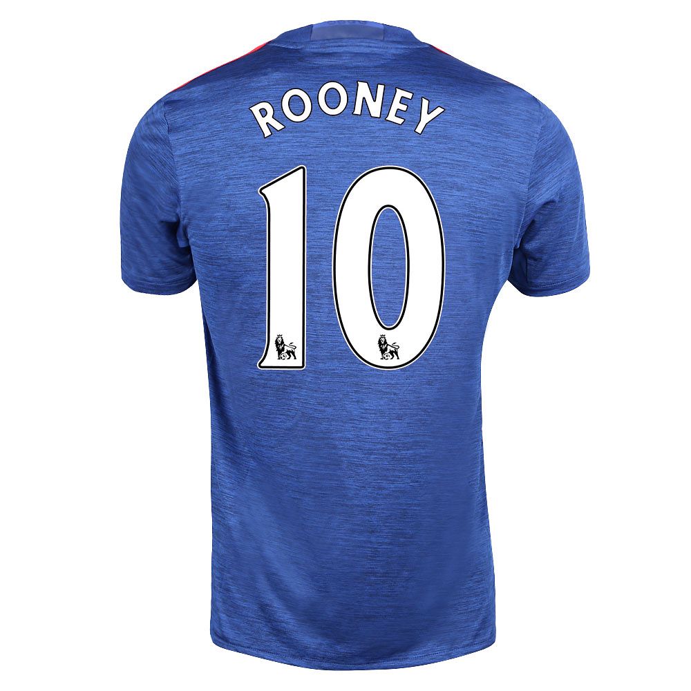 Camiseta 2ª Manchester United 2016/2017 Rooney Azul - Fútbol Factory