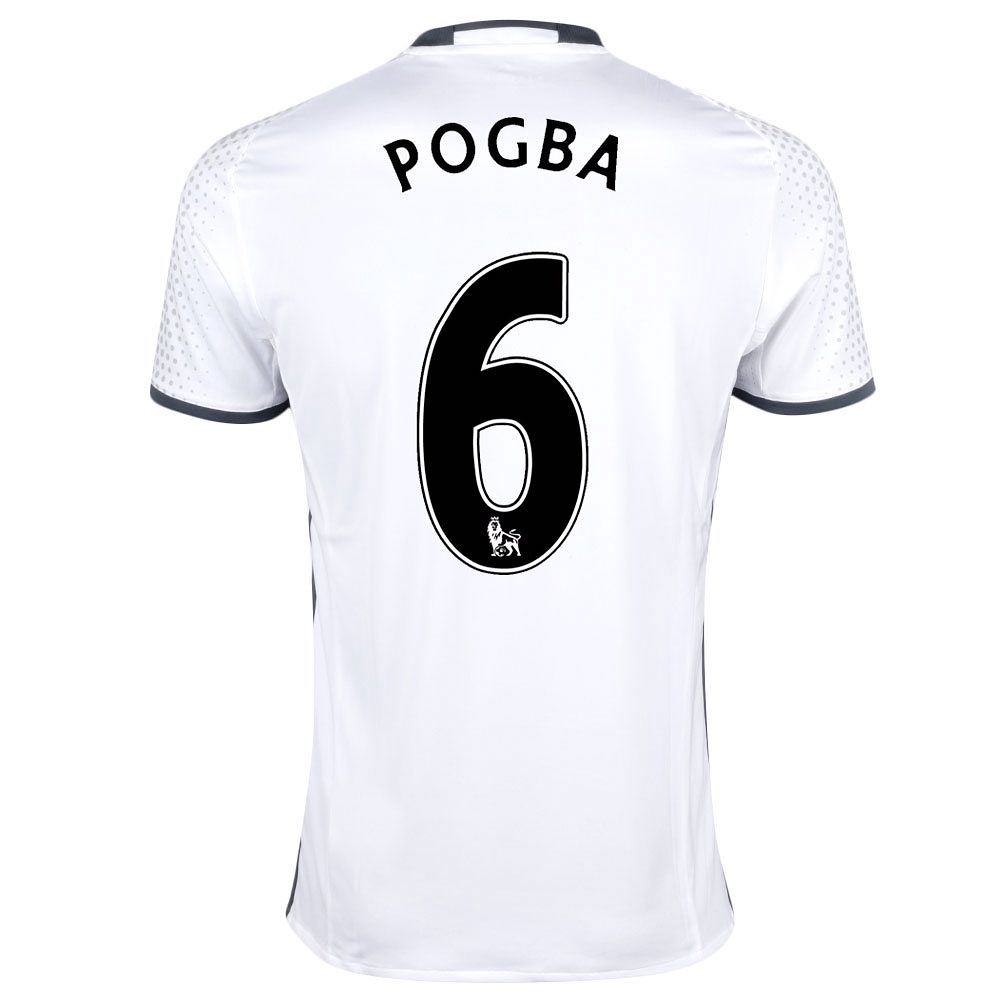 Camiseta 3ª Manchester United 2016/2017 Pogba UEL Blanco - Fútbol Factory
