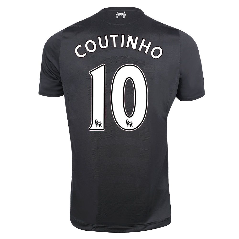 Camiseta 2ª Liverpool 2016/2017 Coutinho Negro - Fútbol Factory