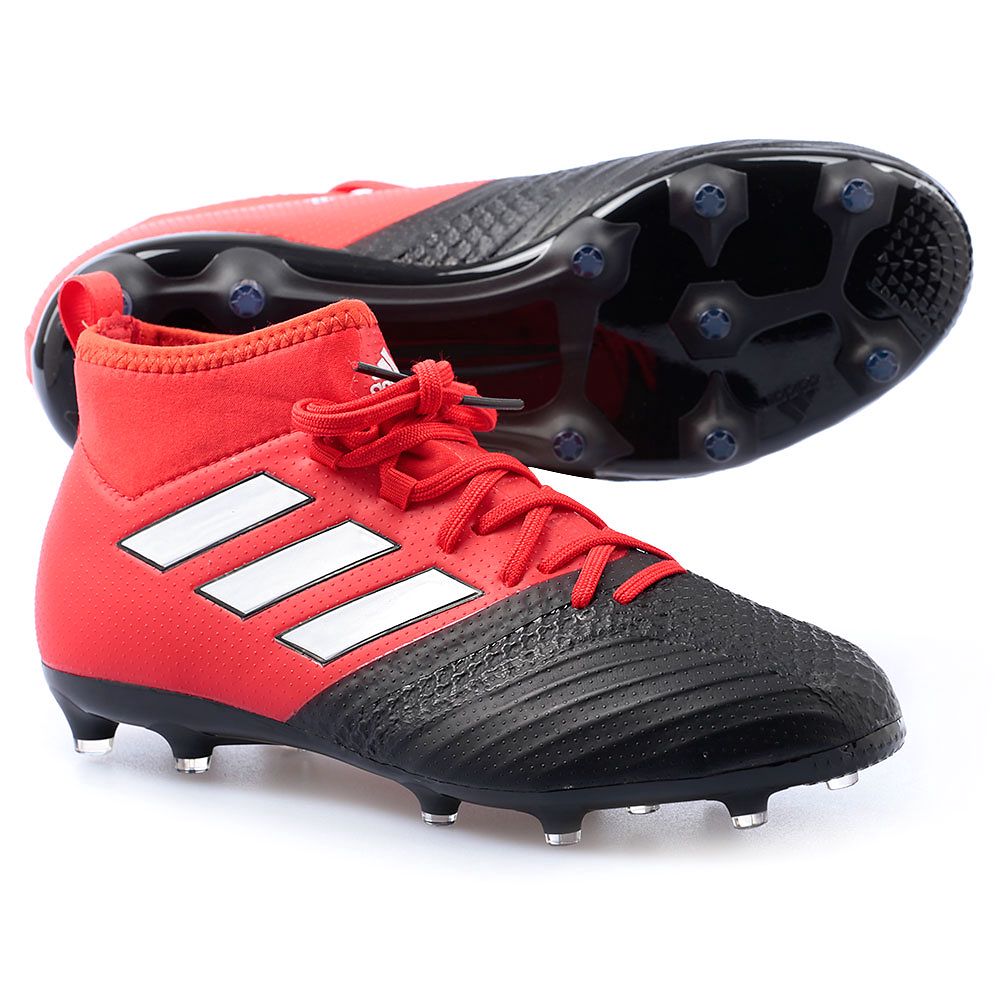 Botas de Fútbol ACE 17.1 Junior FG Rojo Negro - Fútbol Factory