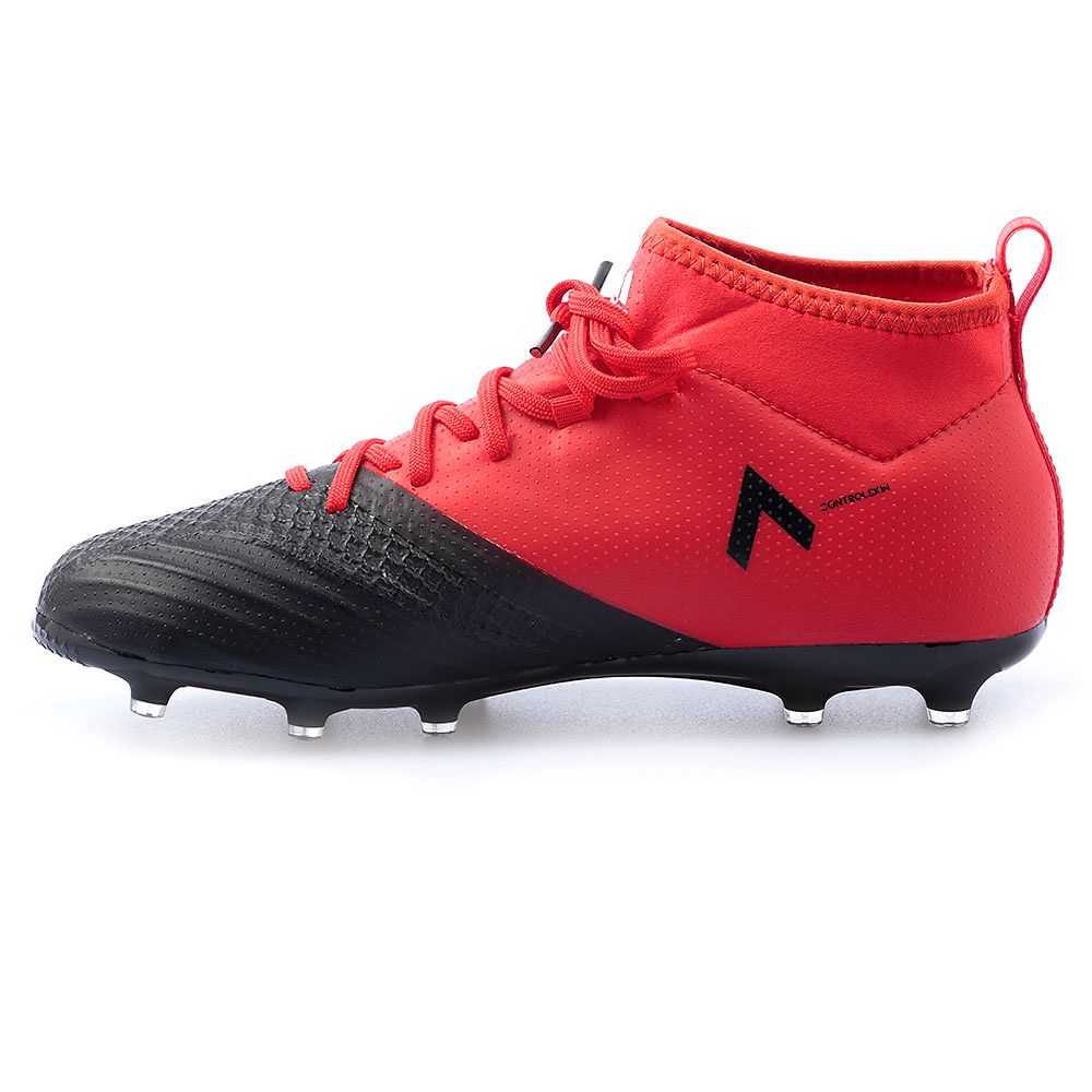Botas de Fútbol ACE 17.1 Junior FG Rojo Negro - Fútbol Factory