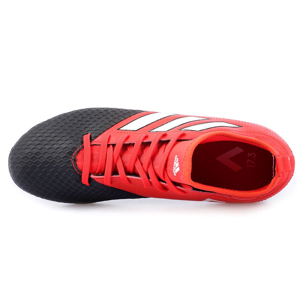 Botas de Fútbol ACE 17.3 Junior AG Rojo Negro - Fútbol Factory