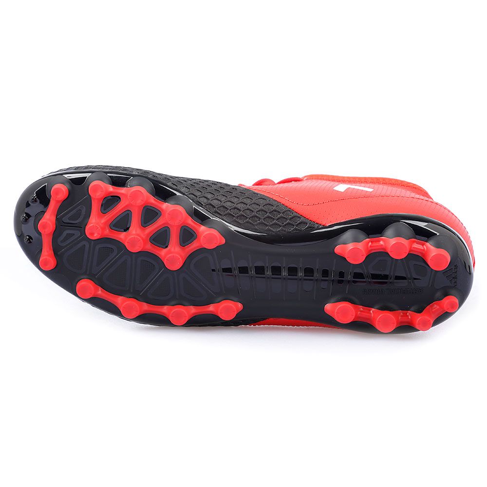 Botas de Fútbol ACE 17.3 Junior AG Rojo Negro - Fútbol Factory