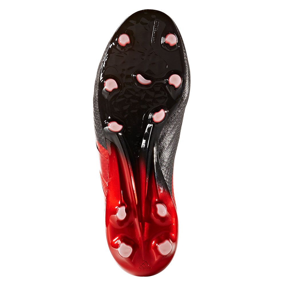 Botas de Fútbol ACE 17+ Purecontrol FG/AG Rojo Negro - Fútbol Factory