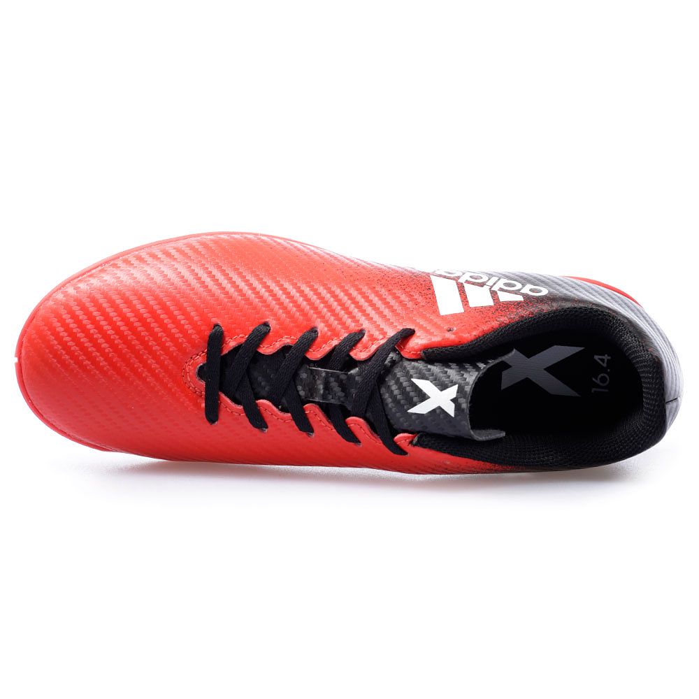 Zapatillas de Fútbol Sala X 16.4 Junior IN Rojo Negro - Fútbol Factory