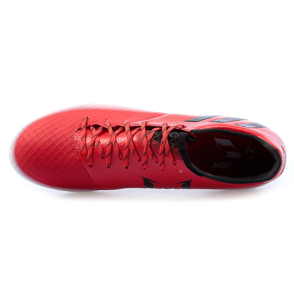 Botas de Fútbol Messi 16.2 FG Rojo Negro - Fútbol Factory
