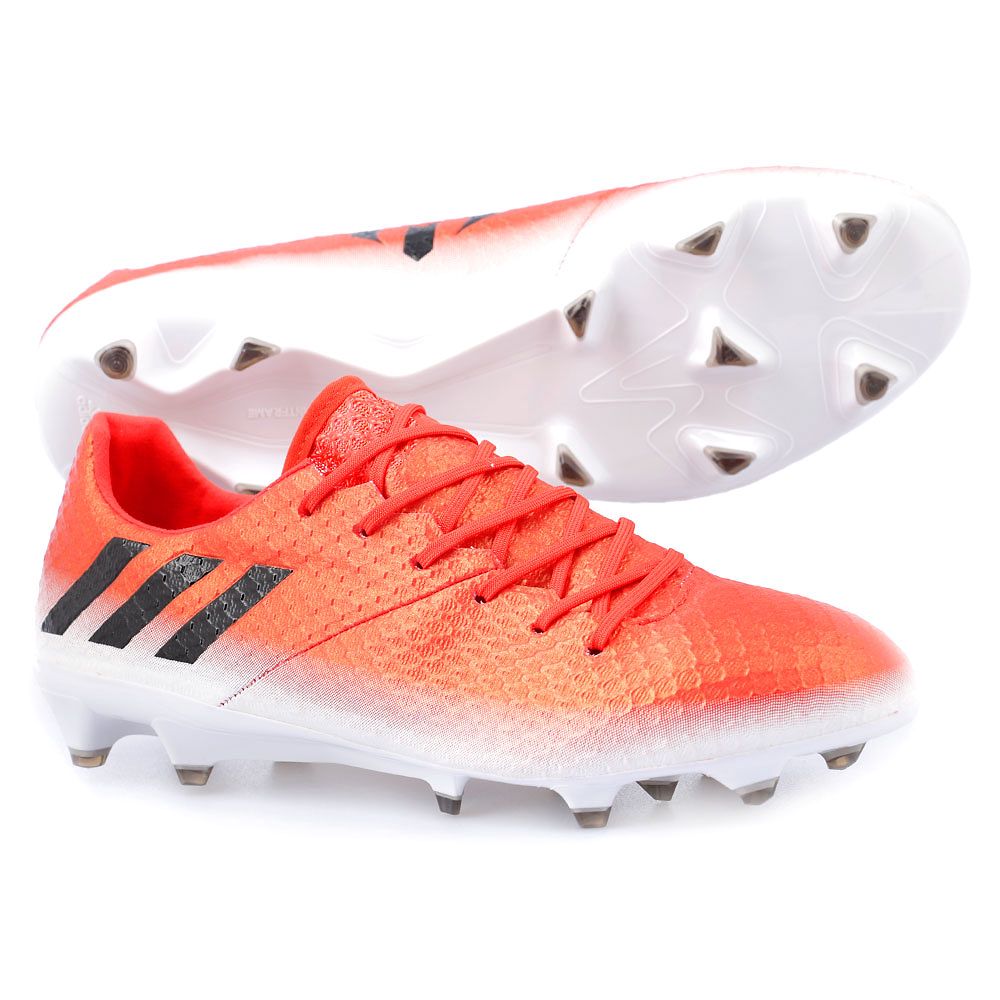 Botas de Fútbol Messi 16.1 FG Rojo Negro - Fútbol Factory