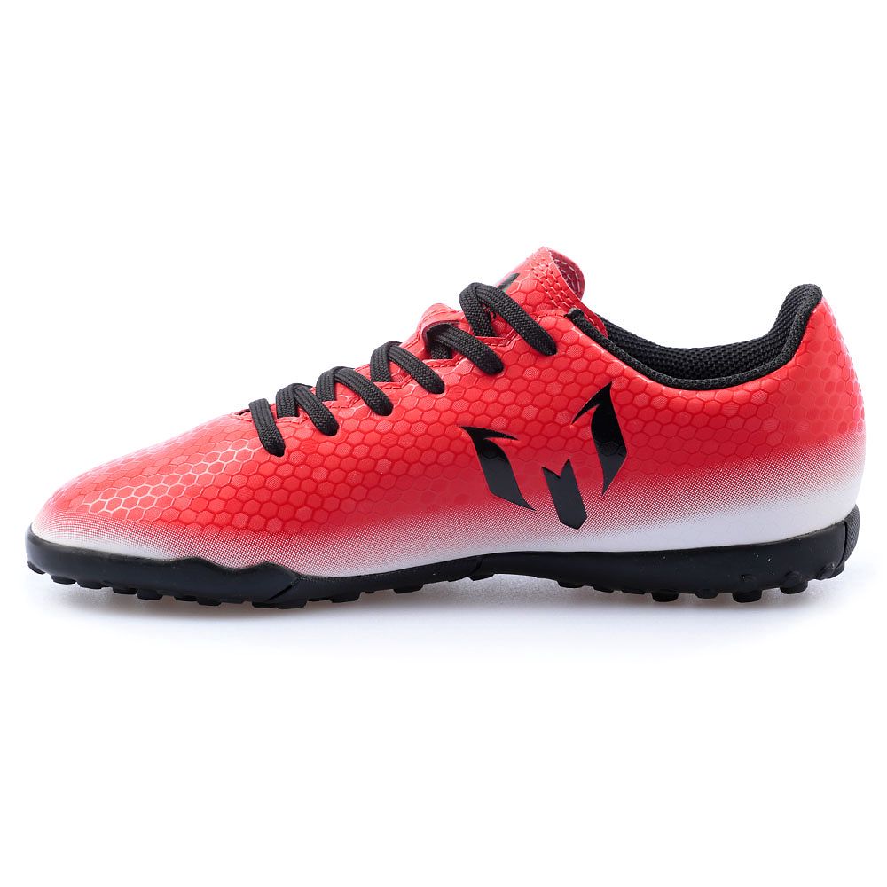 Botas de Fútbol Messi 16.4 Junior Multitaco Rojo Negro - Fútbol Factory