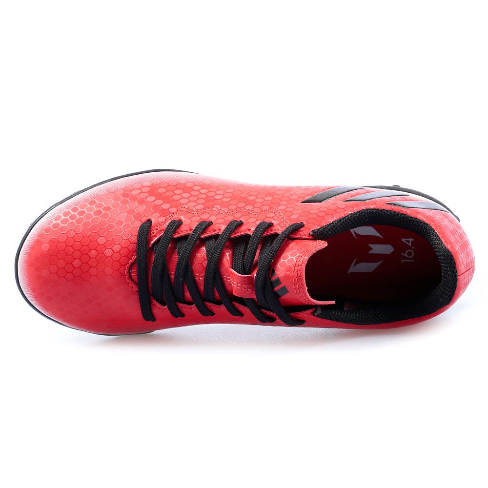 Botas de Fútbol Messi 16.4 Junior Multitaco Rojo Negro - Fútbol Factory