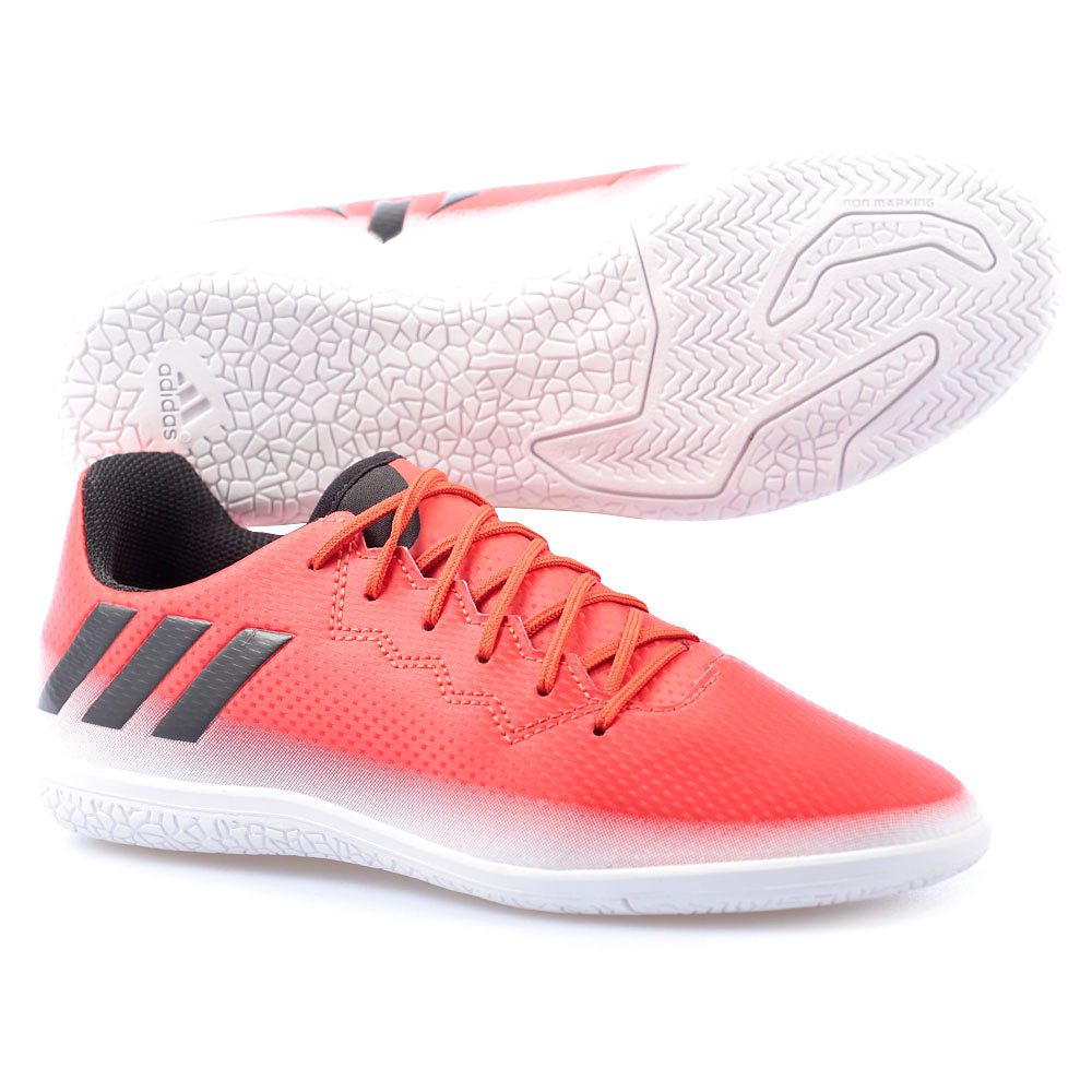 Zapatillas de Fútbol Sala Messi 16.3 Junior IN Rojo Negro - Fútbol Factory