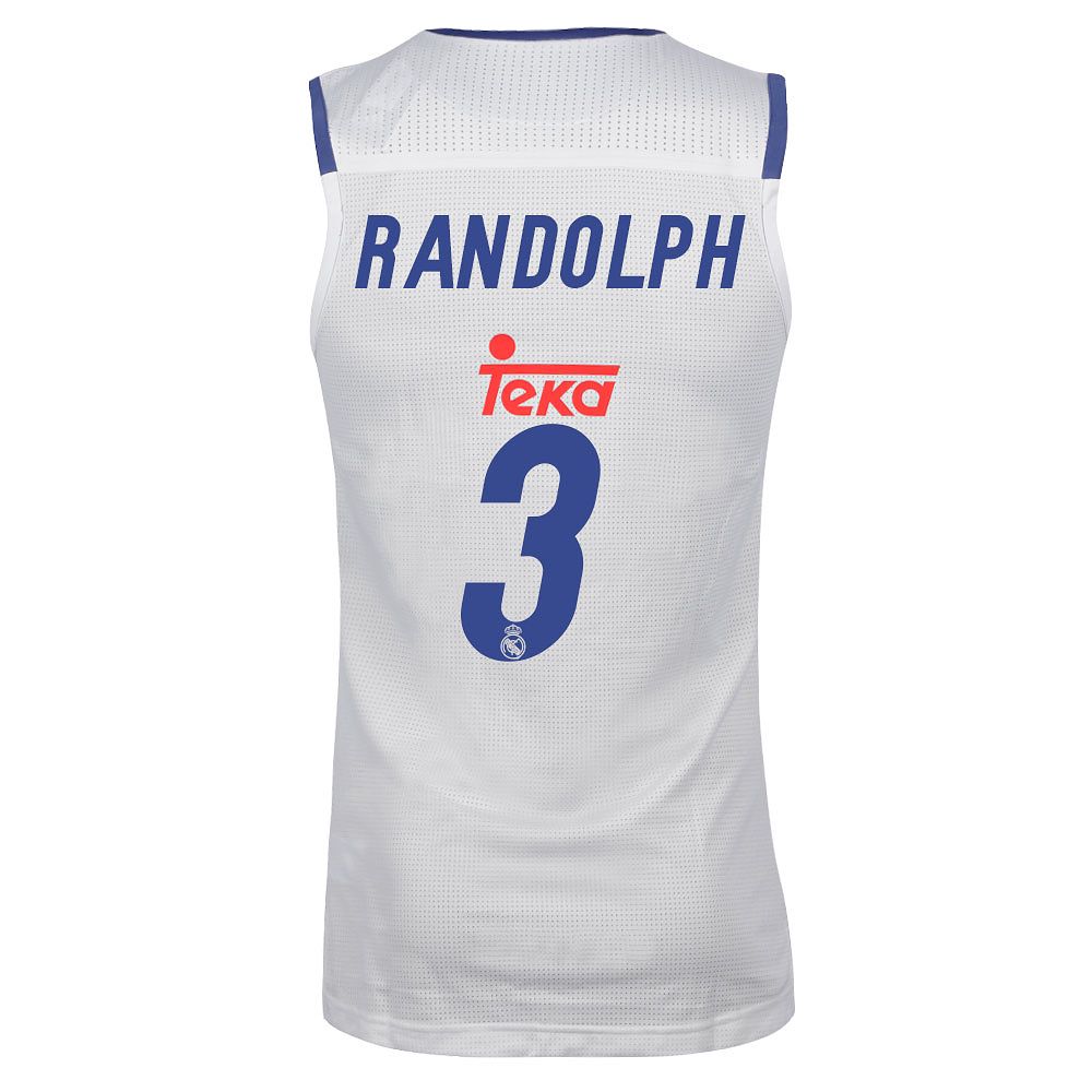 Camiseta 1ª Real Madrid 2016/2017 Randolph Baloncesto Blanco - Fútbol Factory