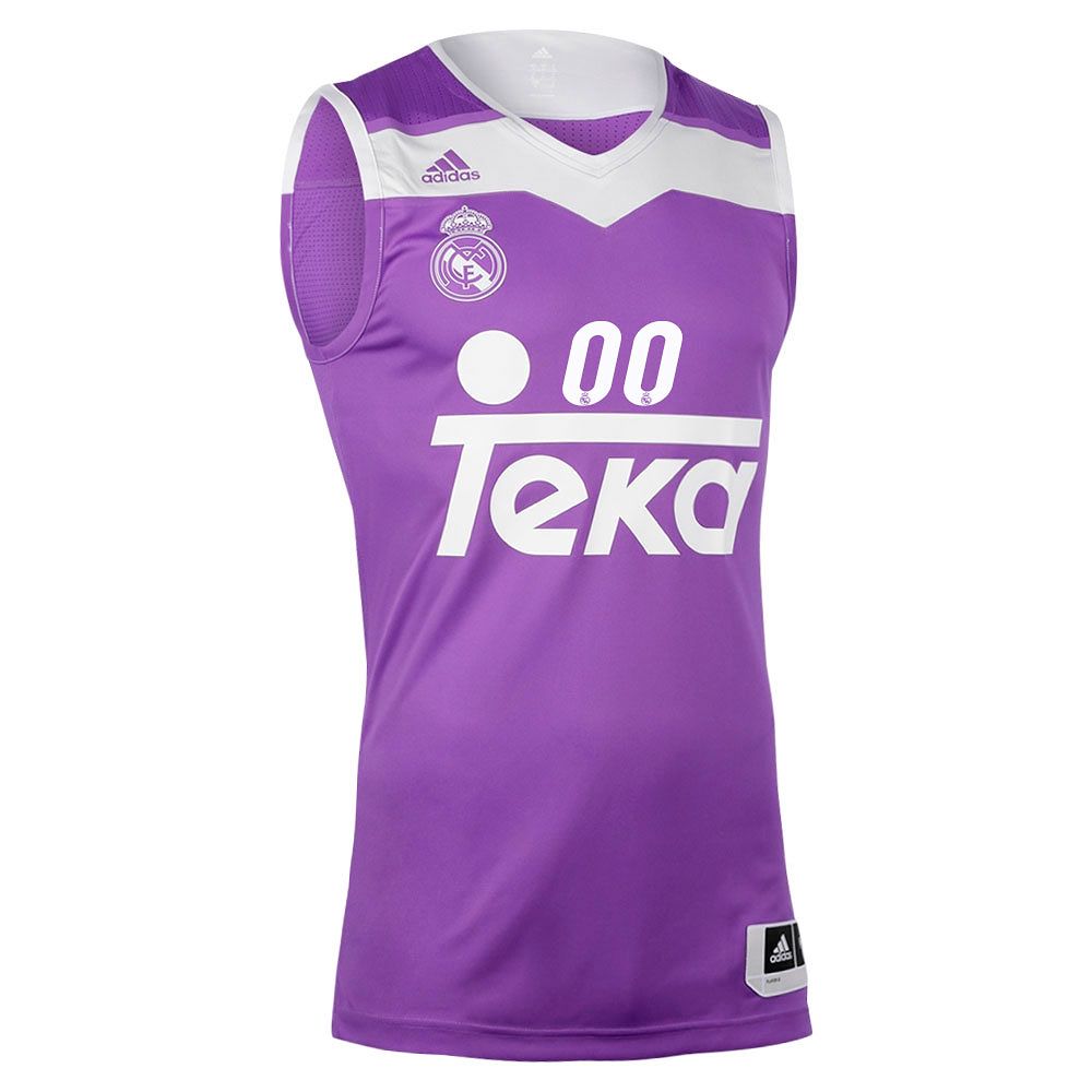 Camiseta 2ª Real Madrid 2016/2017 Personalizada Baloncesto Morado - Fútbol Factory